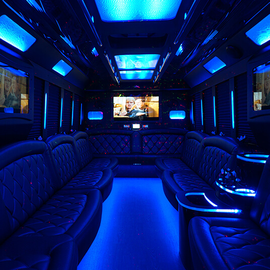 inside a party bus