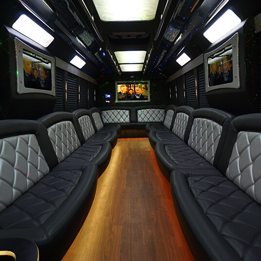 limo bus amenities