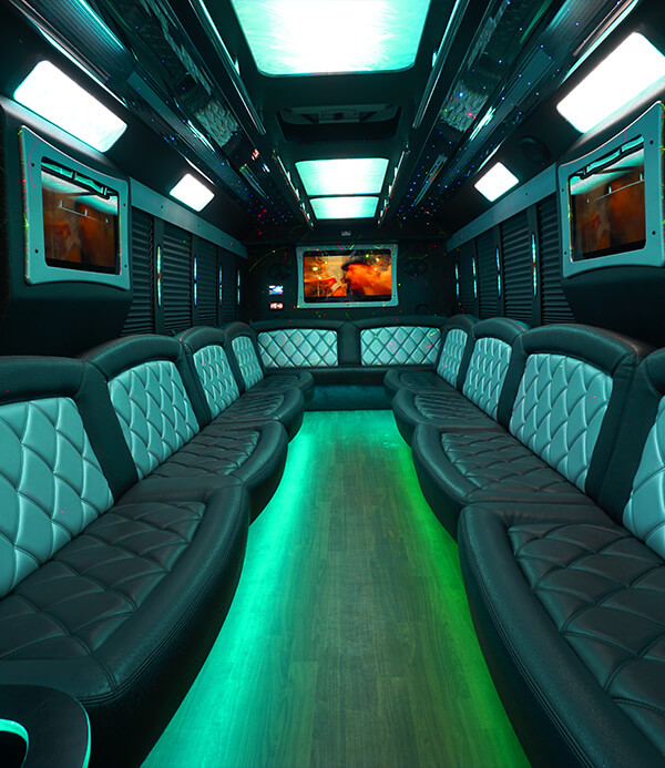 limo bus interior