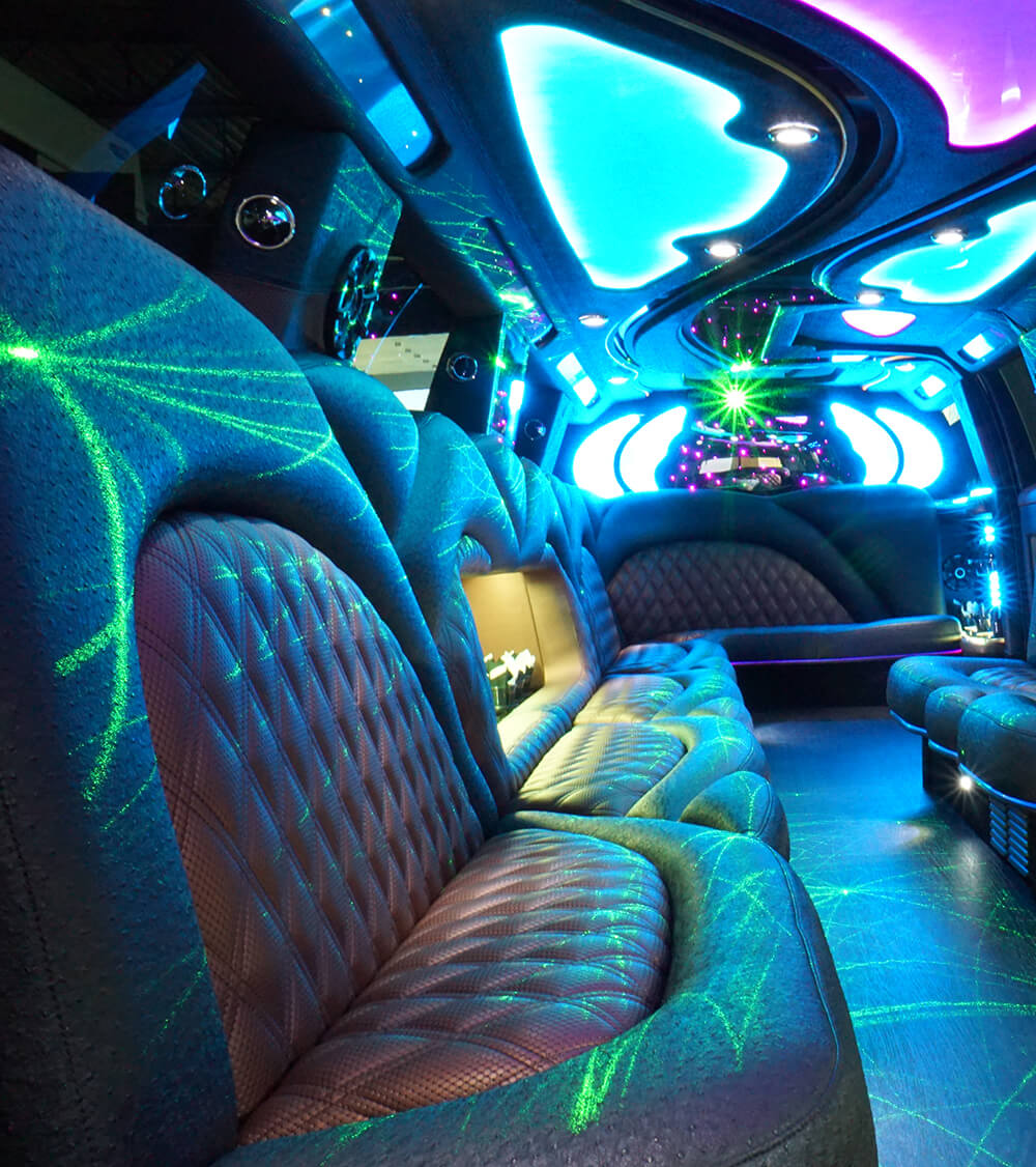 leather limo seating